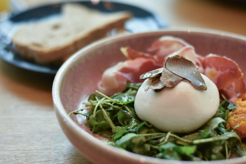 Prosciutto e rucola pizza